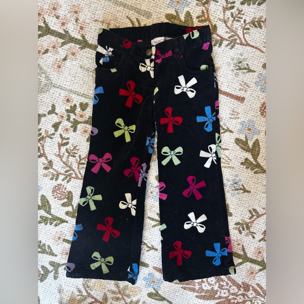 Bow Velvet Pants Talbots Kids
